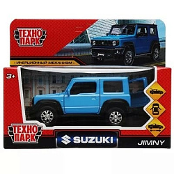 342358 Машина металл SUZUKI JIMNY 11,5 см, двери, багаж, инерц, синий, кор. Технопарк в кор.2*36шт