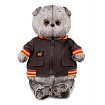 Ks22-059 Игрушка Кот Басик в кожаной куртке