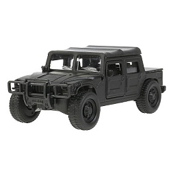 302692 Машина металл HUMMER h1 ПИКАП матовый 12 см, откр.дв., багаж., инерц. Технопарк в кор.2*24шт