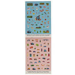 315725 Веселая прогрулка. Альбом  200 наклеек. Синий трактор. 200х290 мм. 4 стр. наклеек. Умка в кор