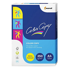 Бумага "Color " А4, 250г/м2, 125л.