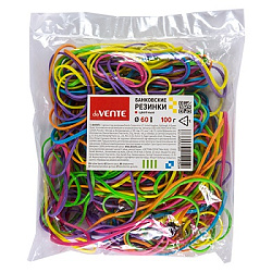 Резинка банковская " deVente " цветная 100г, длина 60мм, каучук