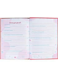 Дневничок для девочки А5, 64л. ДЕВОЧКА И РЫЖИЙ КОТ (Д64-1154) 7БЦ, глиттер, цвет.мелов.обл.