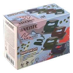 Дырокол на 20л " deVente " Marandi пластиковый, противоскользящая каучуковая вставка, встроенная лин