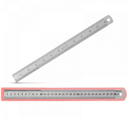 Линейка металлическая 30см арт.М-5563 (1/12/240шт)