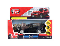 263454   ТМ Технопарк. Машина металл "NISSAN X-TRAIL" 12см, открыв. двери, инерц, ЧЕРНЫЙ. в кор. в к