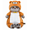 Ks25-298 Игрушка Кот Басик в кигуруми "Медвежонок"