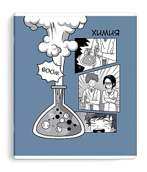 Тетрадь предметная арт. 63425/50 "АНИМЕ" ХИМИЯ / А5+ 48 л., блок - печать в две краски, мягкий переп