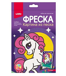 Пз/ф-046 Фреска. Картина из песка "Лошадка"