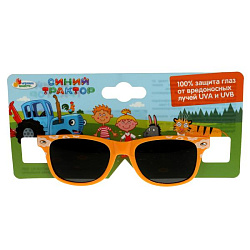 330002 Детские солнцезащитные очки "синий трактор" оранжевые ИГРАЕМ ВМЕСТЕ в кор.25*20шт