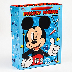 Пакет подарочный "Mickey Mouse", Микки Маус, 31х40х11,5 см   7153504