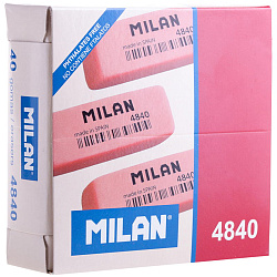 Ластик Milan "4840", скошенный, синтетический каучук, 52*19*8мм