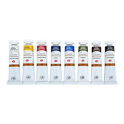 Краски масляные художественные " Сонет "  8цв по 18мл, в тубах, картонная упаковка