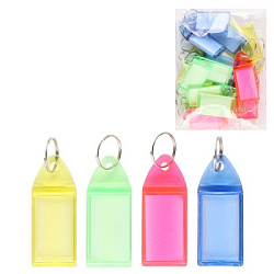 Брелок для ключей " Attomex " 6*2см с информационным окошком, цвет- ассорти, пластиковая упаковка