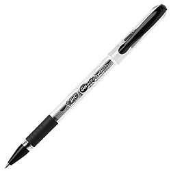 Ручка гелевая " BiC " Gelocity Stic черная 0,5мм, пулевидный пишущий узел, прозрачный корпус, толщин