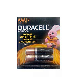 Батарейки на листе Duracell  пальчиковые ААА2