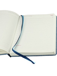 Ежедневник A5, 136 л. недатир. BLACKPOOL - ГОЛУБОЙ (136-7598)  ПЭТ обложка