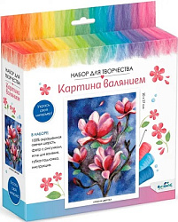 Набор для творчества. Картина валянием. Магия цветов. Арт. 08271