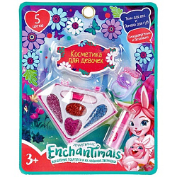 Косметика ДЛЯ ДЕВОЧЕК ЭНЧАНТИМАЛС тени, помада, кольца, блистер МИЛАЯ ЛЕДИ в кор.2*288шт