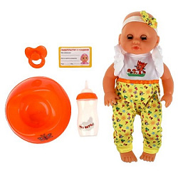 336791 Пупс озвуч Три Кота 25см, пьет, пис, 40 фраз и песен, 4 акс КАРАПУЗ в кор.24шт