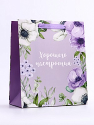 Пакет подарочный вертикальный «Хорошего настроения»,   ML 23 × 27 × 11.5 см   10688587