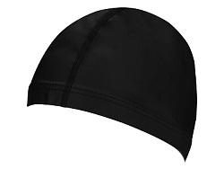 Шапочка для плавания PU черная (арт. ШПЛ-6069)