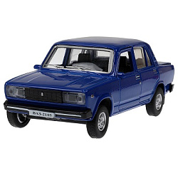 380529 Машина металл LADA ваз-2105 1997 12 cm, двери, багаж, инерц.,океан,  кор. Технопарк в кор.2*3