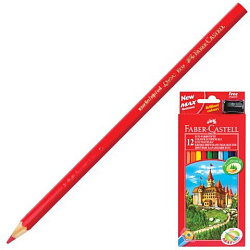 Карандаши " Faber-Castell " ECO 12цв с точилкой ,картонная упаковка