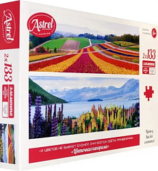 Астрель.Пазл. 2х133.Цветочная панорама.05623