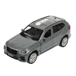 359073 Машина металл BMW X5 M-SPORT 12 см, двери, багаж, инерц, мокрый асфальт, кор Технопарк в кор.