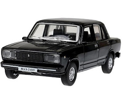 380533 Машина металл LADA ваз-2105 1997 12 cm, двери, багаж, инерц.черный, кор. Технопарк в кор.2*36