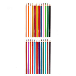 Карандаши цветные деревянные Concept 24цв " Hatber " стираемые трехгранные, картонная упаковка, евро