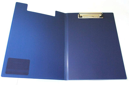Планшет " KWELT " А4 с крышкой  синий ПВХ