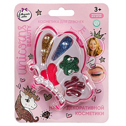 Косметика ДЛЯ ДЕВОЧЕК набор косметики: тени для век с блестками, аппликатор МИЛАЯ ЛЕДИ в кор.3*240шт