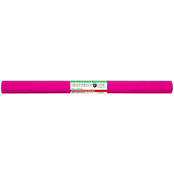 Бумага крепированная 50*250 см, 32 г/м2, тёмно-розовая, в рулоне