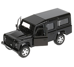 271521   Машина металл LAND ROVER DEFENDER 12см, открыв. двери, инерц, черный, в кор. Технопарк в ко