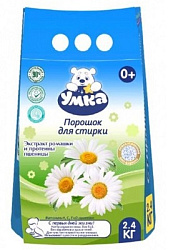 374627 Порошок для стирки детского белья умка 2,4 кг Заботливая мама в кор.5шт