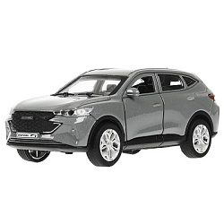 371214 Машина металл HAVAL "haval f7", длина 12 см, дв, багаж, инер, серый, в кор. Технопарк в кор.2
