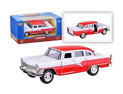 6410E                PLAY SMART машина"Чайка" металл в коробке. Размер 14х7см