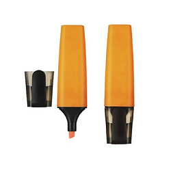 Текстовыделитель " РДК " оранжевый 1-5мм, плоский корпус, скошенный наконечник