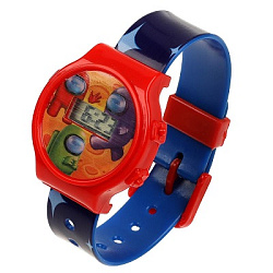 Часы показывают время и дату, блист.28*8*1см ИГРАЕМ ВМЕСТЕ в кор.4*120шт