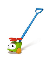 Каталка на палке Вертолетик, зеленая