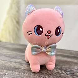 Кошка ошейник-бант перламутр, 1541-35/22