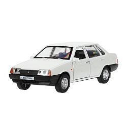 Машина металл ВАЗ-21099 "СПУТНИК" 13,1 см, двери, багаж, белый, в кор. Технопарк в кор.2*36шт