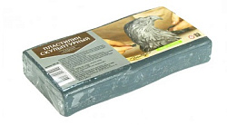 Пластилин " Глобус " скульптурный 500г серый, твердый, индивидуальная упаковка