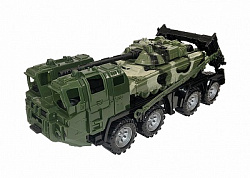 Военный тягач "Щит" с танком (камуфляж)