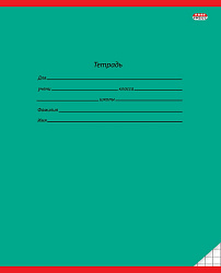 Тетрадь А5 12л ЛИНИЯ "КЛАССИКА" (ТЕМНО-ЗЕЛЕНАЯ) цвет.мелов.обл.,1 диз в спайке