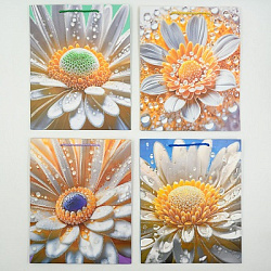 Пакет РОМАШКА 26*32*10см глиттер арт.3991M (1/12/480шт)