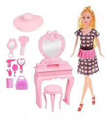 Игр. наб. "Модница", в компл. кукла 29 см., предм. 11 шт., кор.