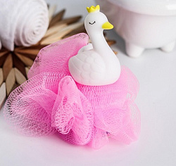 Игрушка-мочалка для купания, детская «Лебедь»